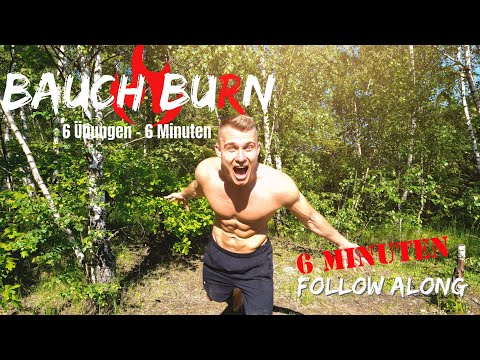 6 Minuten BAUCH Workout | Sixpack Zerstörung Indoor & Outdoor