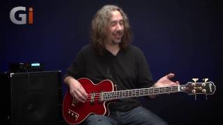 Video thumbnail for Epiphone Allen Woody Rumblekat Bass Guitar Review by Guitar Interactive Magazine