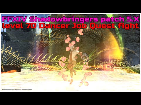 FFXIV Shadowbringers patch 5.X level 70 Dancer job Quest Fight