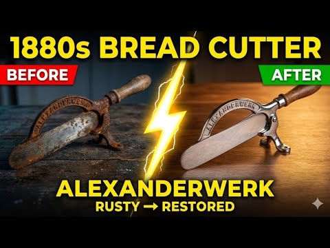 Forgotten 1880s AlexanderWerk Bread Cutter Restored