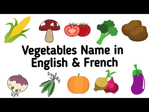 Vegetables Name in French ||Learn French free ||