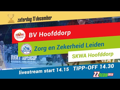 Livestream za 11 dec. 2021 14:30 BV Hoofddorp - Zorg en Zekerheid Leiden, Basketball Cup, 1/8 finale