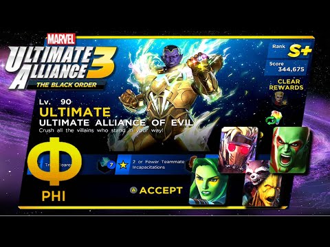 Marvel Ultimate Alliance 3 [NS] - Guardians Vs Alliance of Evil / Infinity Trial Phi / 3 Stars / S+