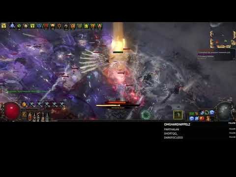Path of Exile 3.14 Corrupting Fever Glad vs t19 100% delirium double beyond nemesis + juice.  No HH