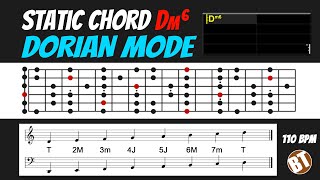 Static Chord Dm6 Dorian Mode Backing Track Modern 
