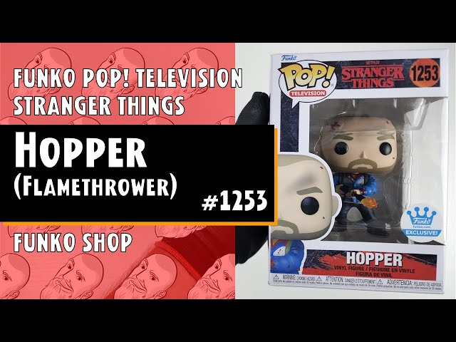 Vídeo relacionado con Pop Television Stranger Things 1253 Hopper Flame Thrower Exclusive (62387)