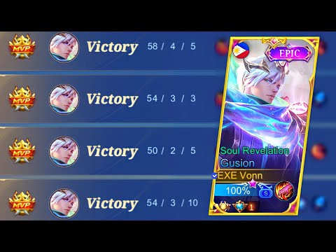 GUSION 50+ KILLS EVERY GAME?😱 NEW BEST BUILD FOR GUSION!!