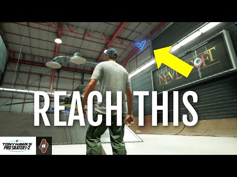 How to Reach V Logo / Mark in the Hangars  | THPS 1+2