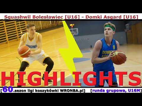 [WRONBA, 60.sezon] 27.09.2025: HIGHLIGHTS: Squashwil Bolesławiec (U16) - Domki Asgard O. (U16)