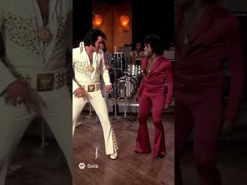 James Brown teaches Elvis “The Get Down”🕺🏾 #elvispresley #jamesbrown