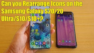 Can you Auto-Rearrange Icons on the Samsung Galaxy S20/20 Ultra/S10/S10+?