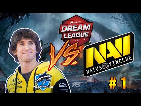 Navi - Vega + Dendi | Dreamleague Season 10 | Lower Bracket | Game 1 - Full game play |
