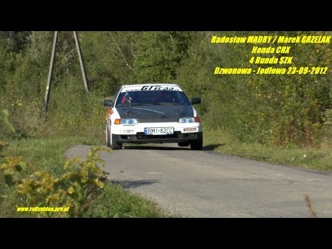 Rally Gitcar Radosław MĄDRY / Marek GRZELAK - Honda CRX - 4 Runda SZK Dzwonowa Jodłowa 23-09-2012