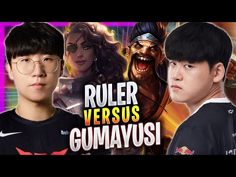 GUMAYUSI vs RULER! - T1 Gumayusi Plays Draven ADC vs JDG Ruler Samira! | Season 2023