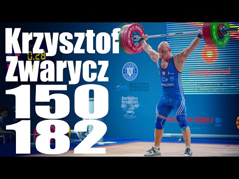Kristof Zwarycz (85kg) full warmup up to 150kg Snatch 182kg Clean and Jerk - 2018 Europeans