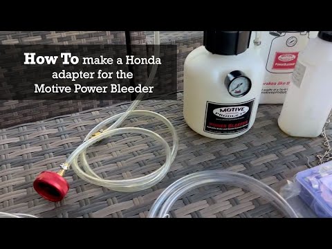 How To Make A Honda Adapter For Motive Power Bleeder