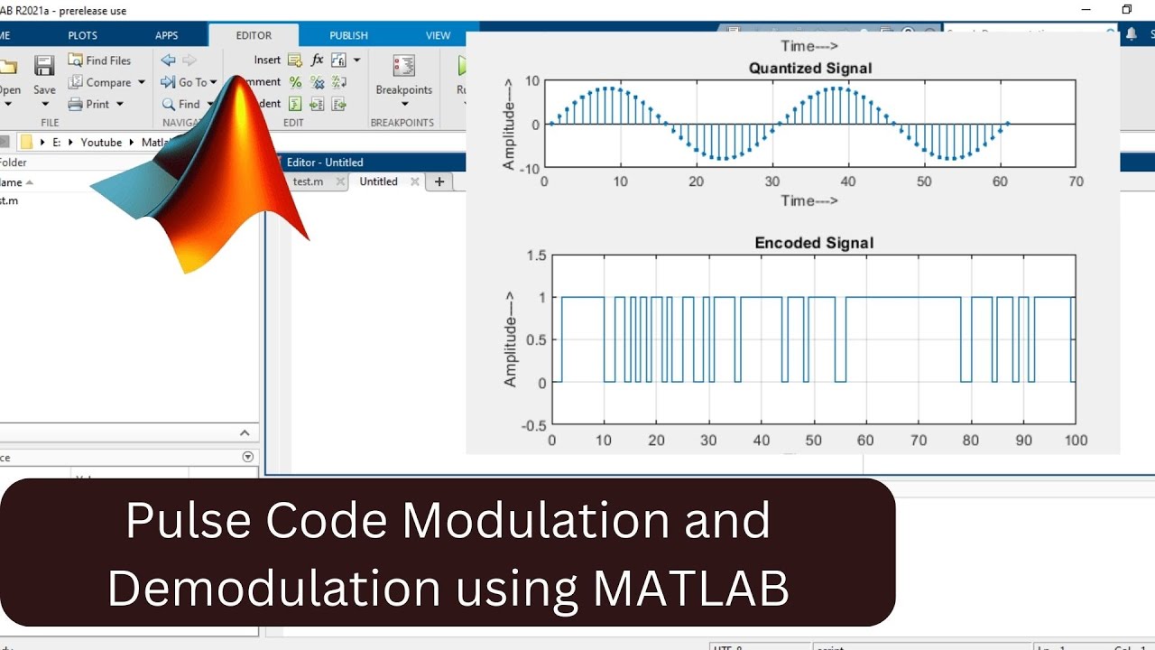 MATLAB code for PCM| Pulse Code Modulation and Demodulation using MATLAB