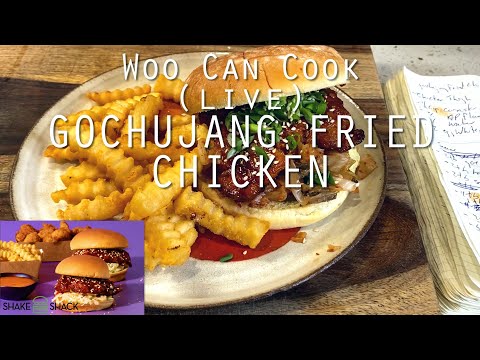 Woo Can Cook (live) | Gochujang Korean Fried Chicken (Shake Shack Hack), AMA!