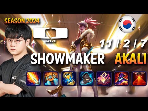 DK Showmaker AKALI vs AZIR Mid - Patch 14.23 KR Ranked | lolrec