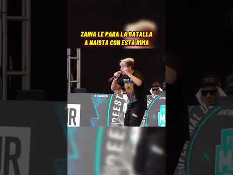 ZAINA LE PARA LA BATALLA A NAISTA CON ESTA RIMA