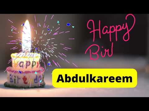 Happy Birthday Abdulkareem video