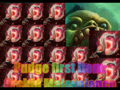 Pudge first item must be Orchid Malevolence, next Atos, as you get it, its over.