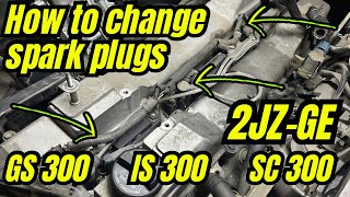 How to change spark plugs on a Lexus GS 300 | 2JZ-GE (IS 300, SC 300, Supra)