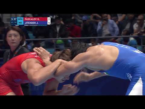 Qual. FS - 79 kg: G. PASCALOV (MDA) v. J. JITENDER (IND)