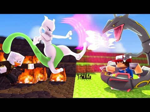 Minecraft: MEWTWO SHINY vs RAYQUAZA SHINY - BATALHA PIXELMON #39 ‹ CaiqueVieira ›