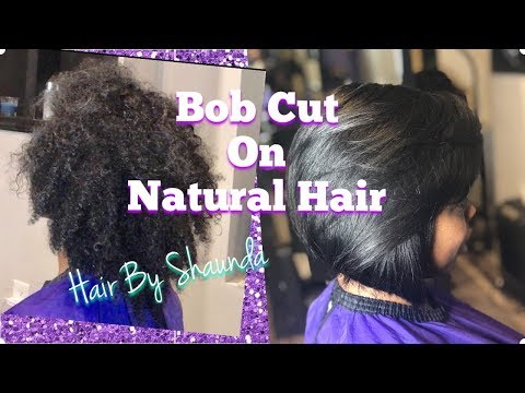 Bob cut on naturally curly hair / salon cass/ hair by...