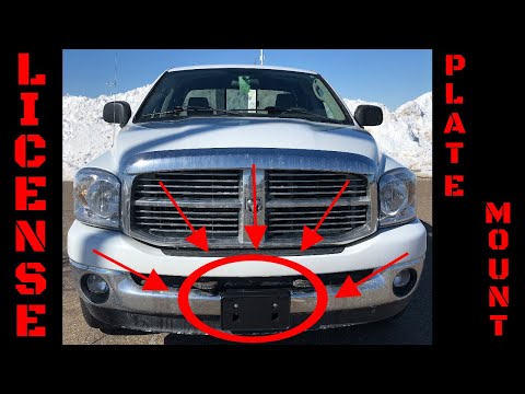Dodge Ram License Plate Mount Installation Video