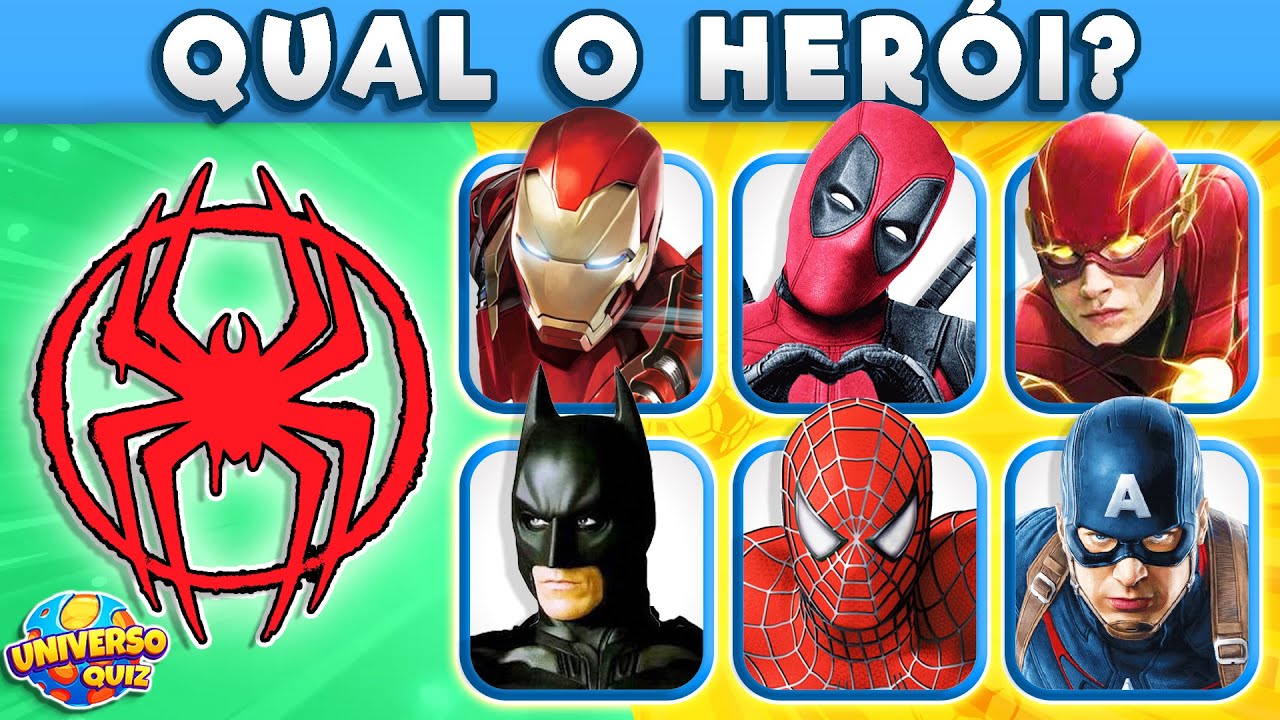 Adivinhe os SUPER-HERÓIS pelo Símbolo | Adivinhe o Logotipo dos Heróis