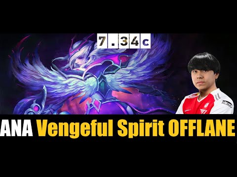 ANA PLAYING Vengeful Spirit  OFFLANE 7.34C - DOTA 2 HIGHEST MMR MATCH #dota2  #dota2gameplay