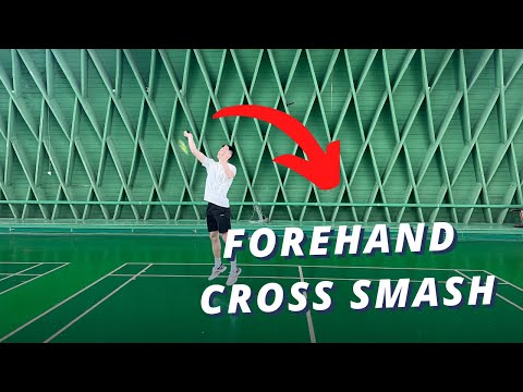 How to hit a PERFECT forehand cross smash | Basic Feather & Morten Frost | Badminton tutorial