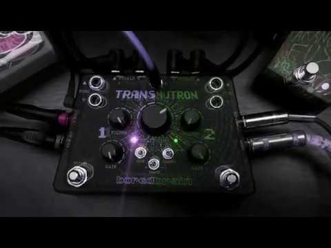 Boredbrain TRANSMUTRON demo example with control voltage modulation