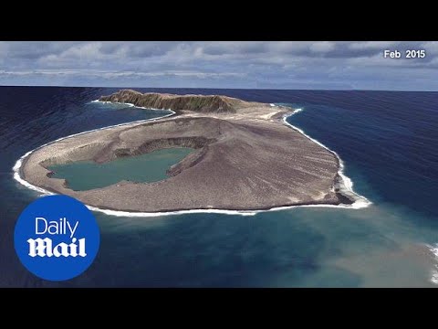 Fascinating video show the birth of a volcanic island - Daily Mail