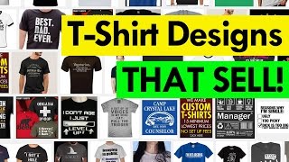 How To Create T-Shirts Designs THAT SELL - Teespring Tutorial