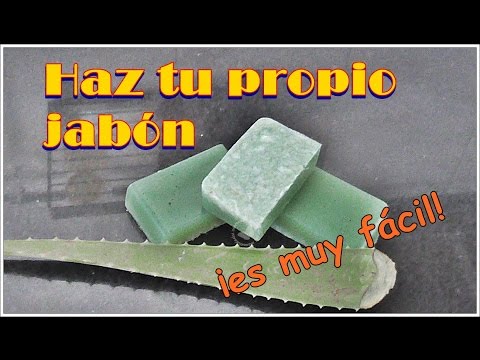 Jabón artesanal de aloe vera