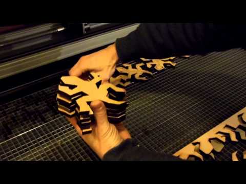 Escher Lizards cut on a Lasersaur