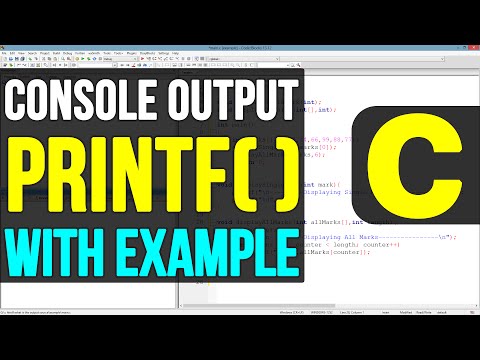 Printf Function in C Programming Language Video Tutorial