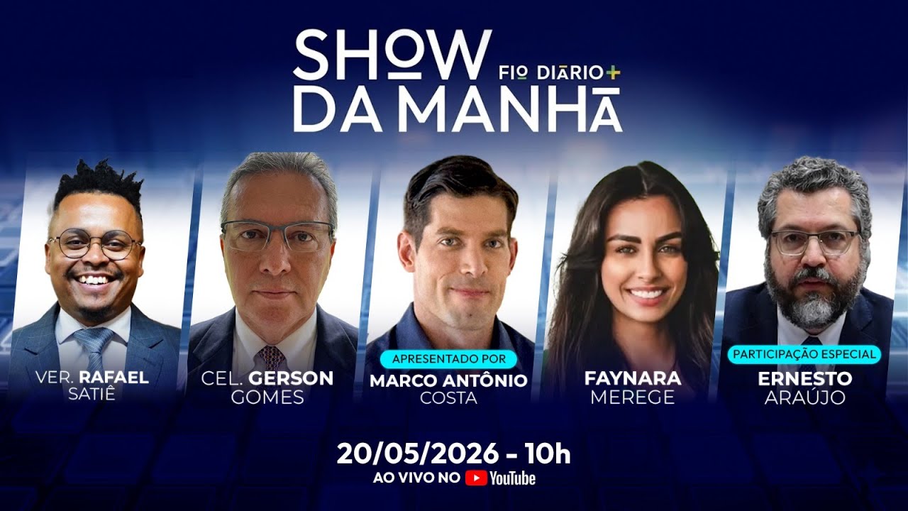SHOW DA MANHÃ - BOMBA: PESQUISA TENDENCIOSA TENTA MUDAR ELEIÇÕES - 20/05/2026