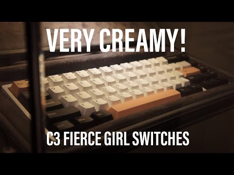 KBD67 Lite Fierce Girl Switches | PE Foam Clear Tape Holee Mod ASMR