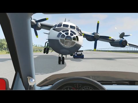 💥 Emergency Landing On The Road. Plane Crashes With Dummies- Top 3 Crash moments - BeamNg Drive
