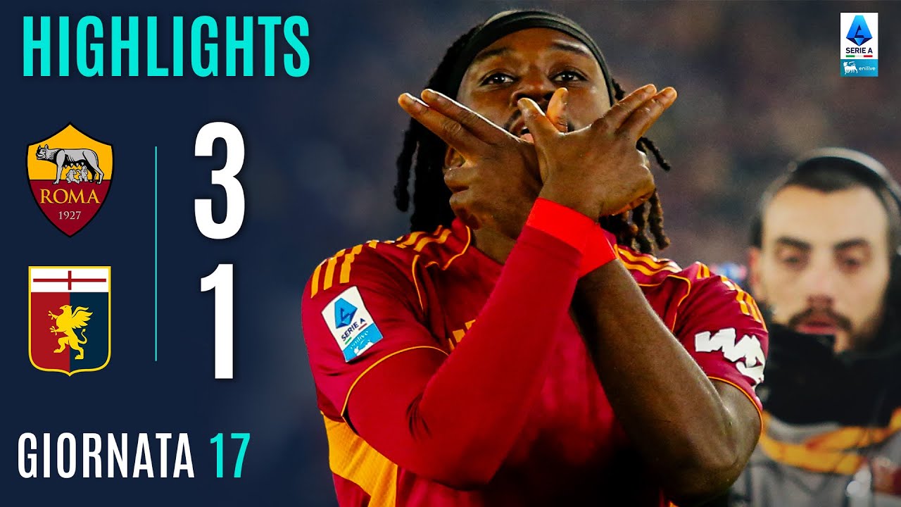 ROMA-GENOA 3-1 | HIGHLIGHTS | 17ª GIORNATA | SERIE A ENILIVE 2025/26