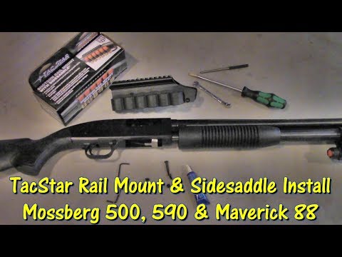 TacStar Sidesaddle Install on a Maverick 88 Shotgun by @GettinJunkDone