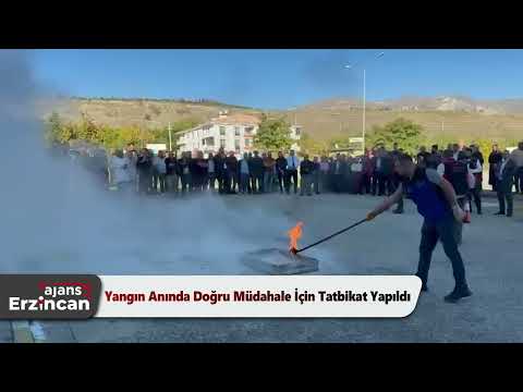 Yangın Anında Doğru Müdahale İçin Tatbikat Yapıldı