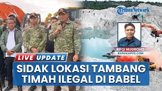 Sidak ke Babel, Menhan RI, Jenderal TNI, hingga Jaksa Agung Tinjau Lokasi Tambang Timah Ilegal