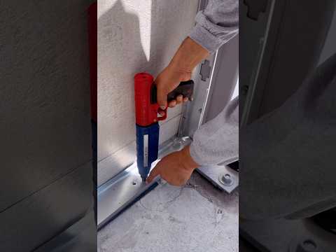 Estas pistolas para Drywall no suenan nada, son muy económicas y clavan el metal hacia el concreto!