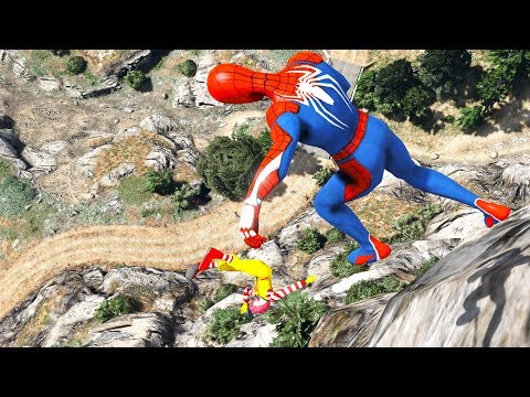 GTA 5 Crazy Mod CLIFF Jumps-Falls-Ragdolls [Euphoria physics | Funny Moments]