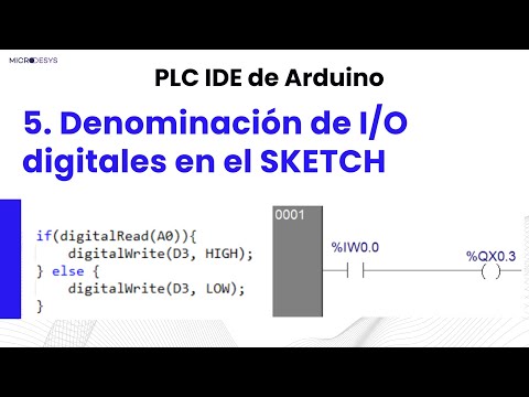 PLC OPTA y PLC IDE: 5. Denominación de I/O en C en el sketch incluido en PLC IDE de Arduino